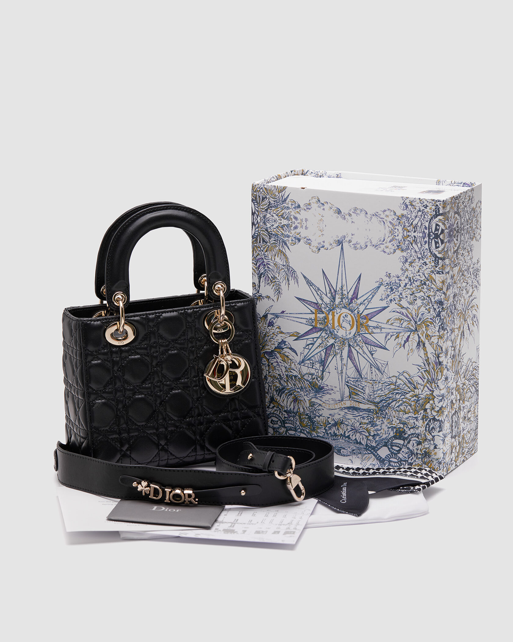 Christian Dior Small Lady Dior My ABCDIOR Bag Black - 2