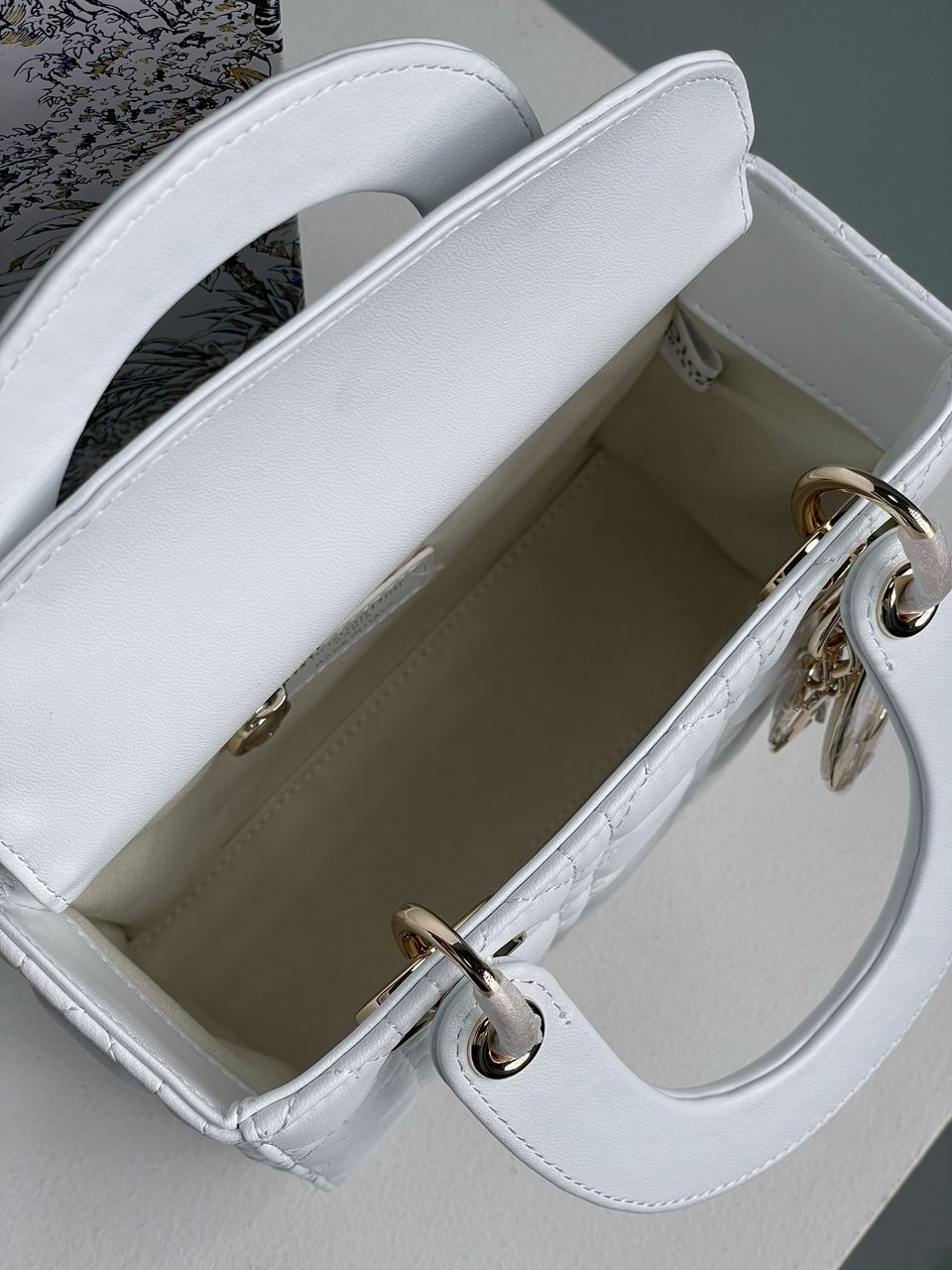 Christian Dior Small Lady Dior My ABCDIOR Bag White - 13