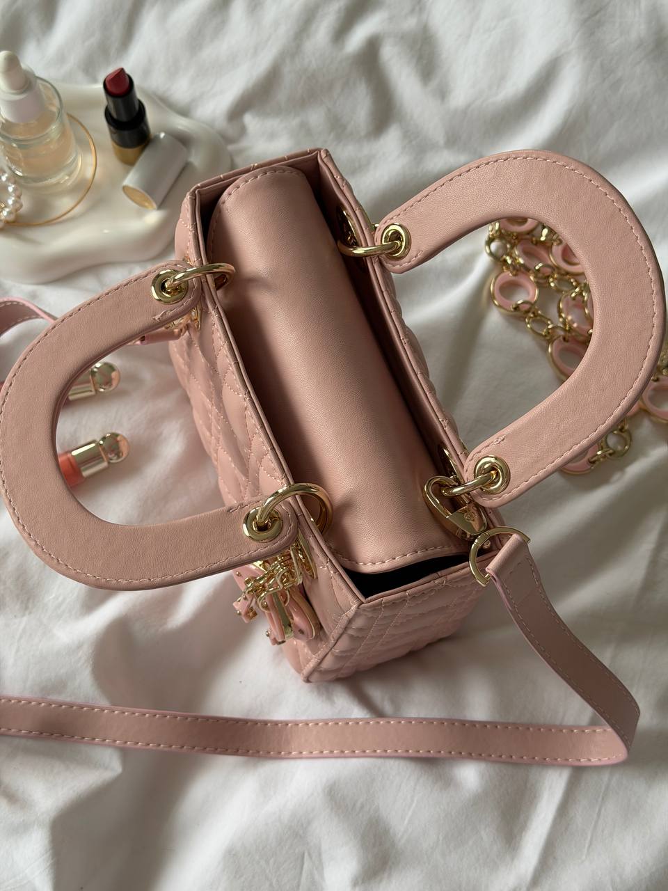 Christian Dior Small Lady Dior Pink - 13