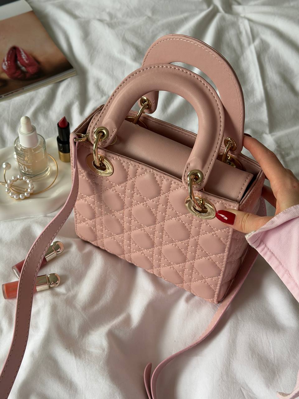 Christian Dior Small Lady Dior Pink - 16