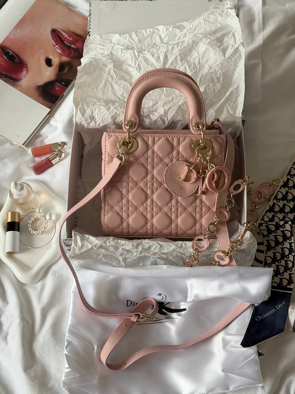 Christian Dior Small Lady Dior Pink - 2