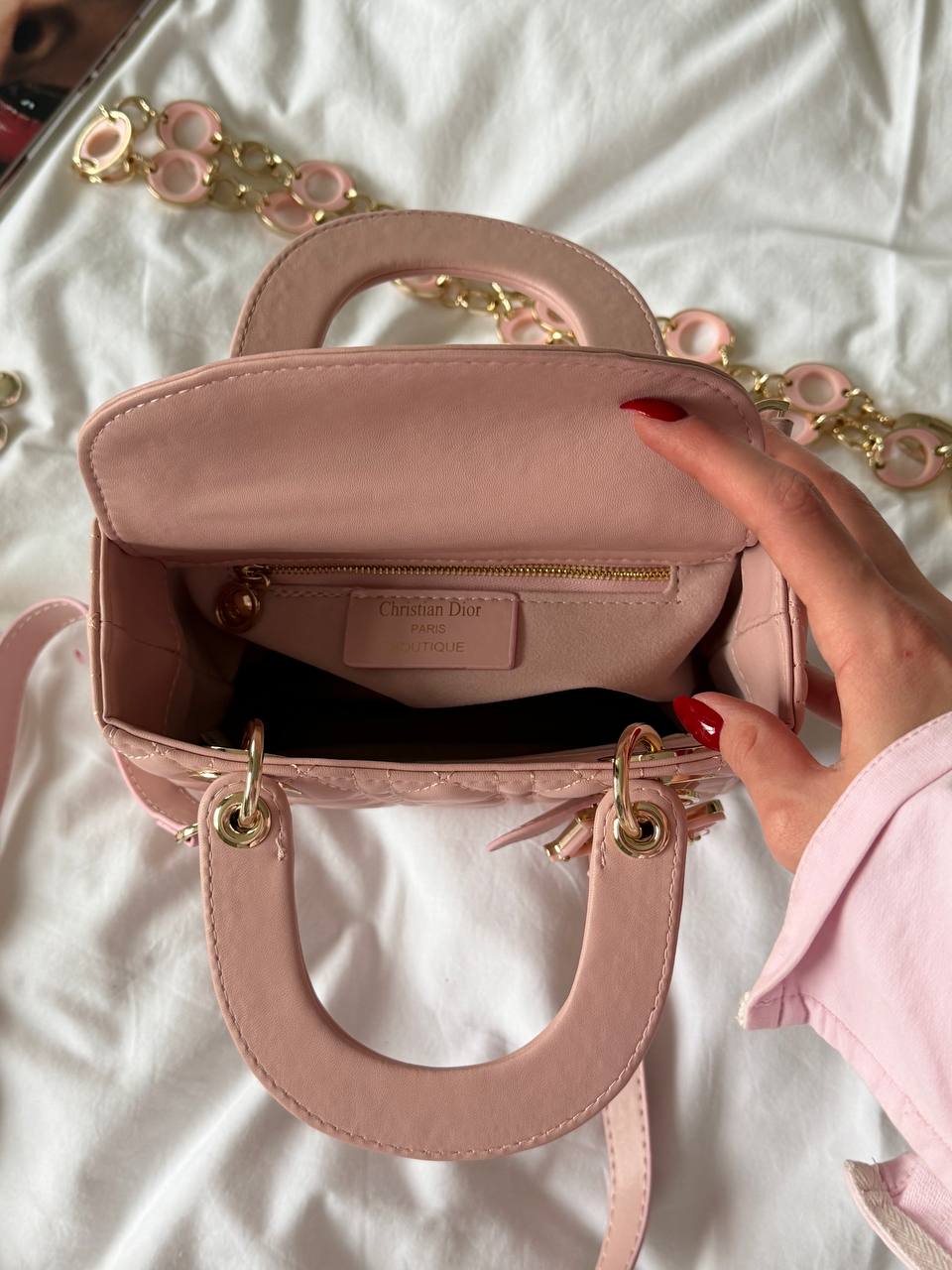 Christian Dior Small Lady Dior Pink - 20