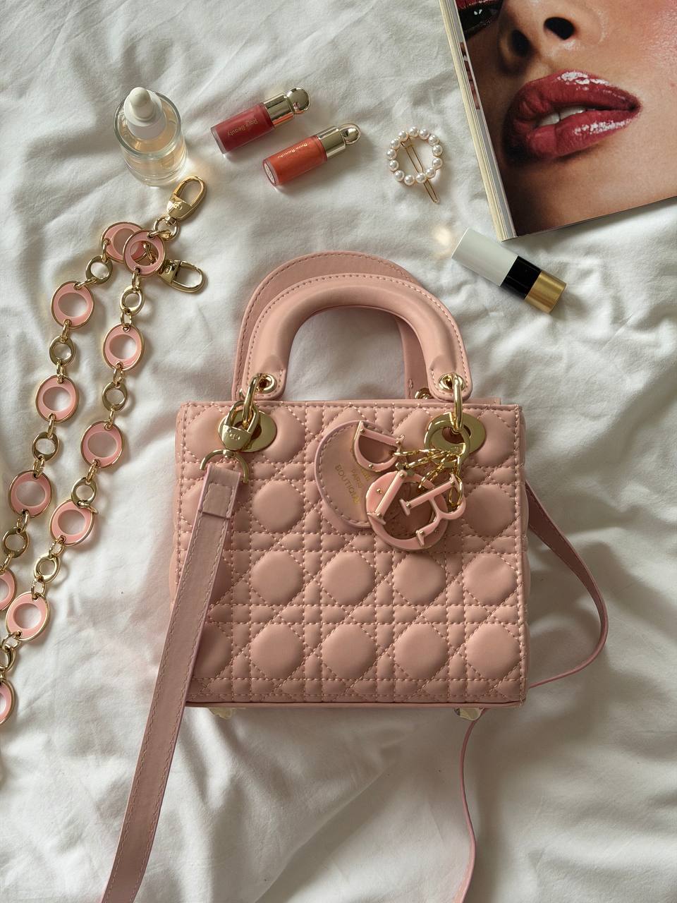 Christian Dior Small Lady Dior Pink - 3