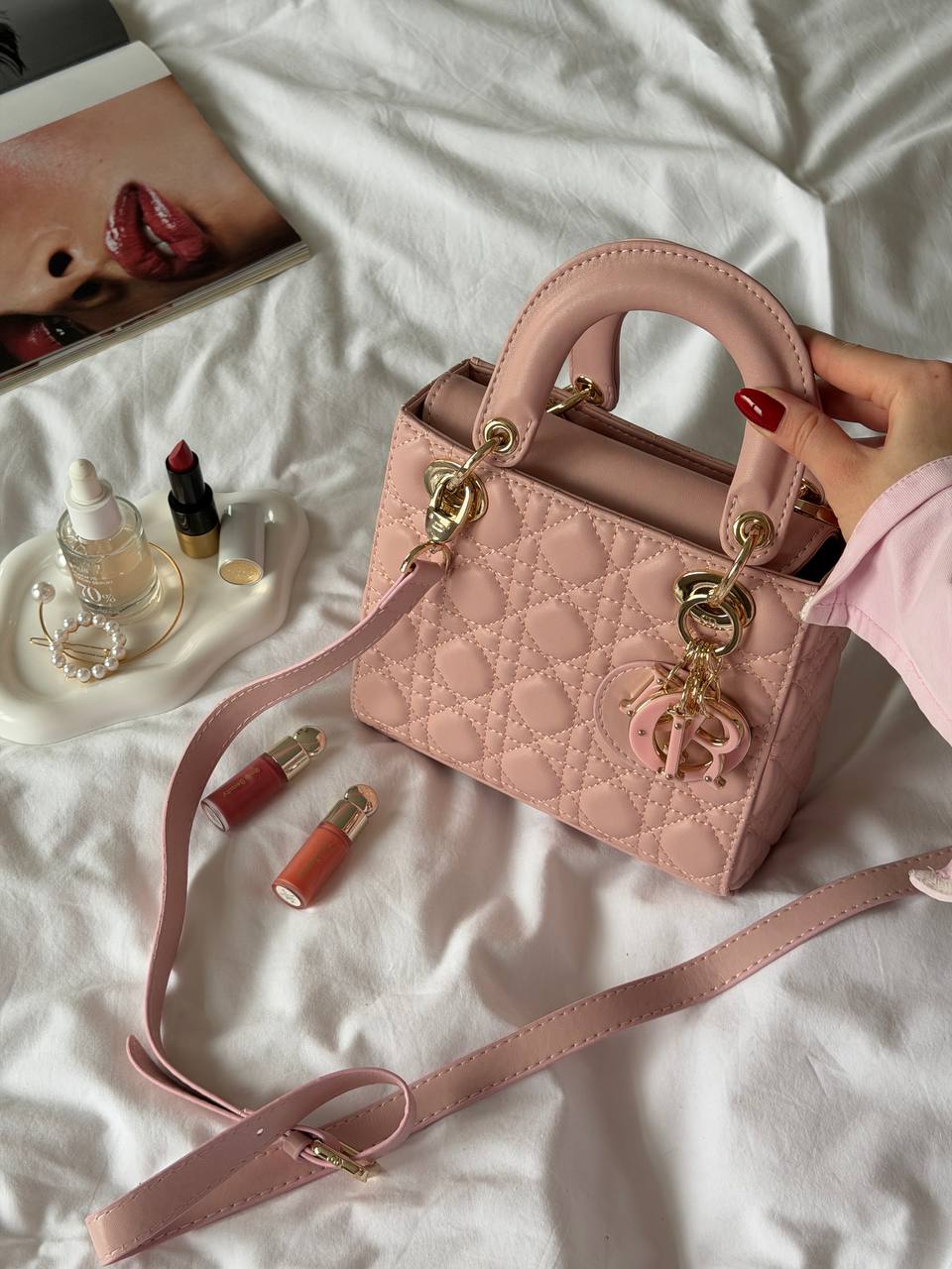 Christian Dior Small Lady Dior Pink - 6