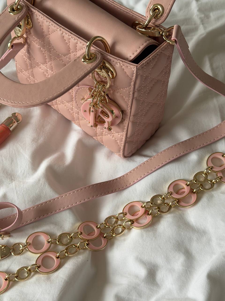 Christian Dior Small Lady Dior Pink - 8