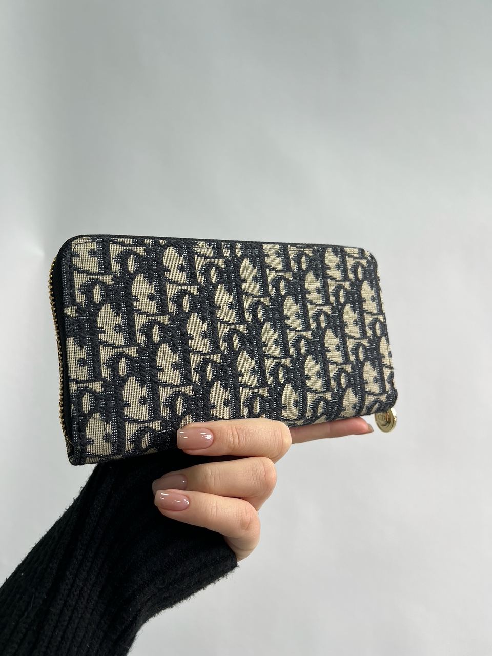 Christian Dior Wallet Blue Oblique Jacquard Blue - 9