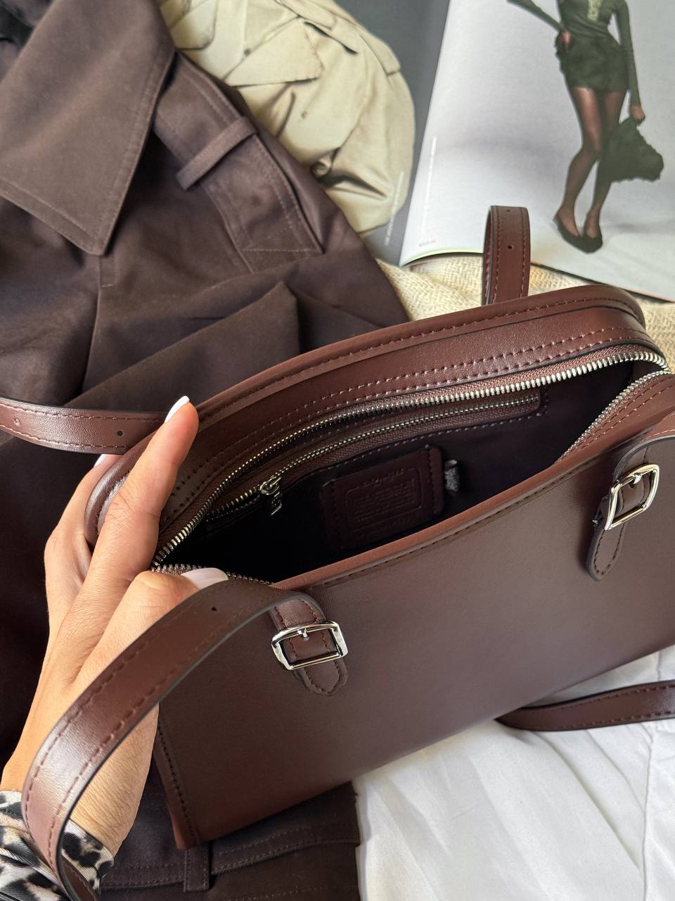 Coach 1941 Swing Zip Bag Brown - 12