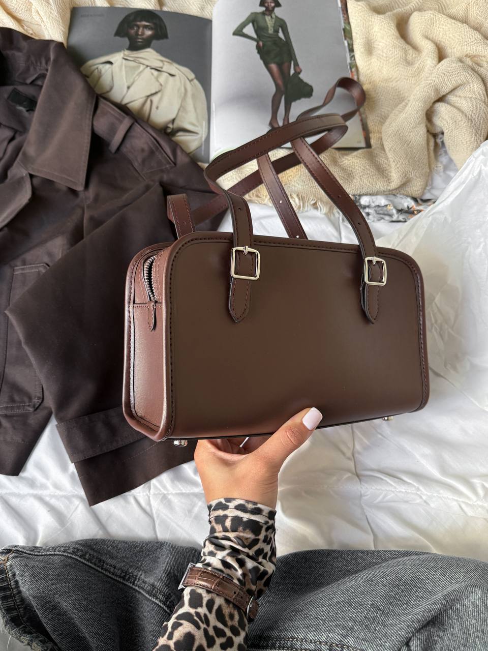 Coach 1941 Swing Zip Bag Brown - 5