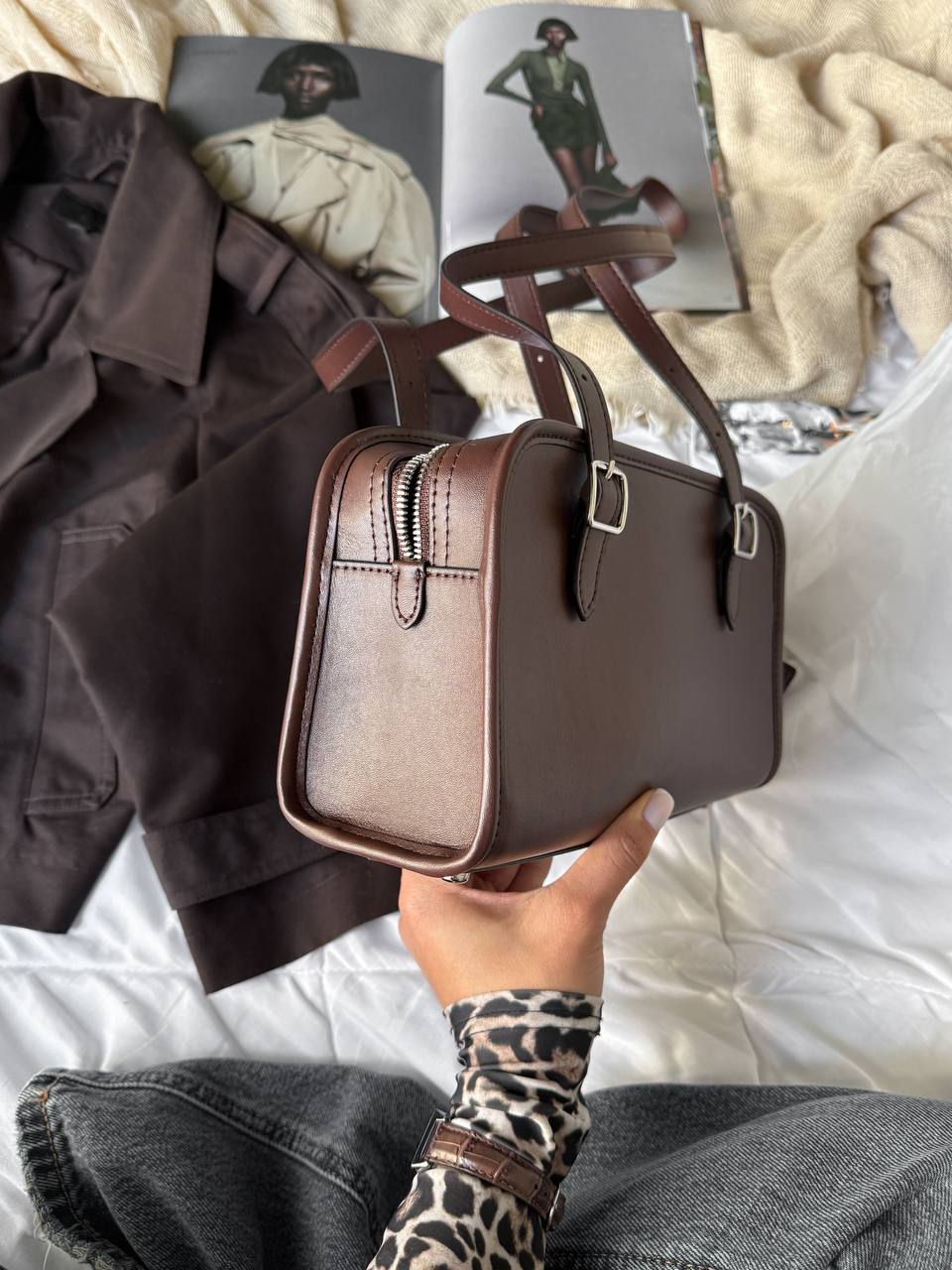 Coach 1941 Swing Zip Bag Brown - 6