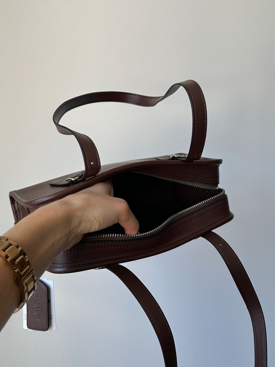 Coach 1941 Swing Zip Bag Chocolate - 8