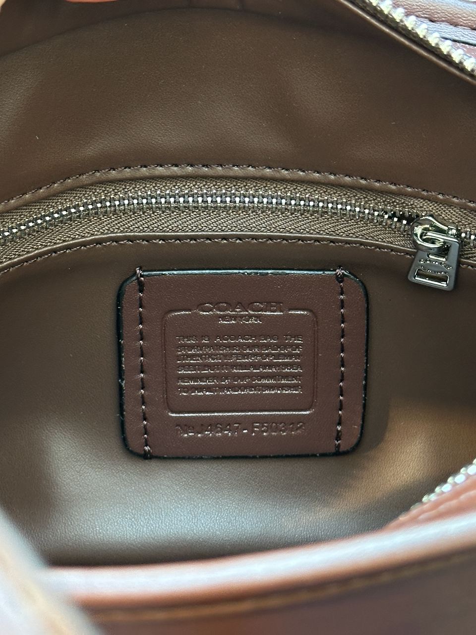 Coach 1941 Swing Zip Bag Chocolate - 9