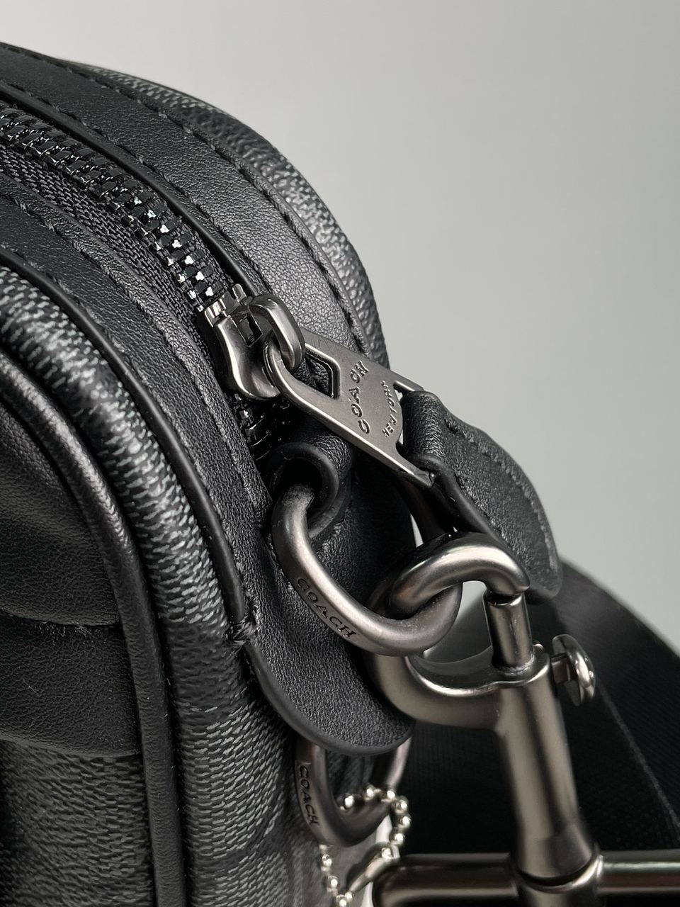 Coach Academy Crossbody Signature Canvas Blue - 14