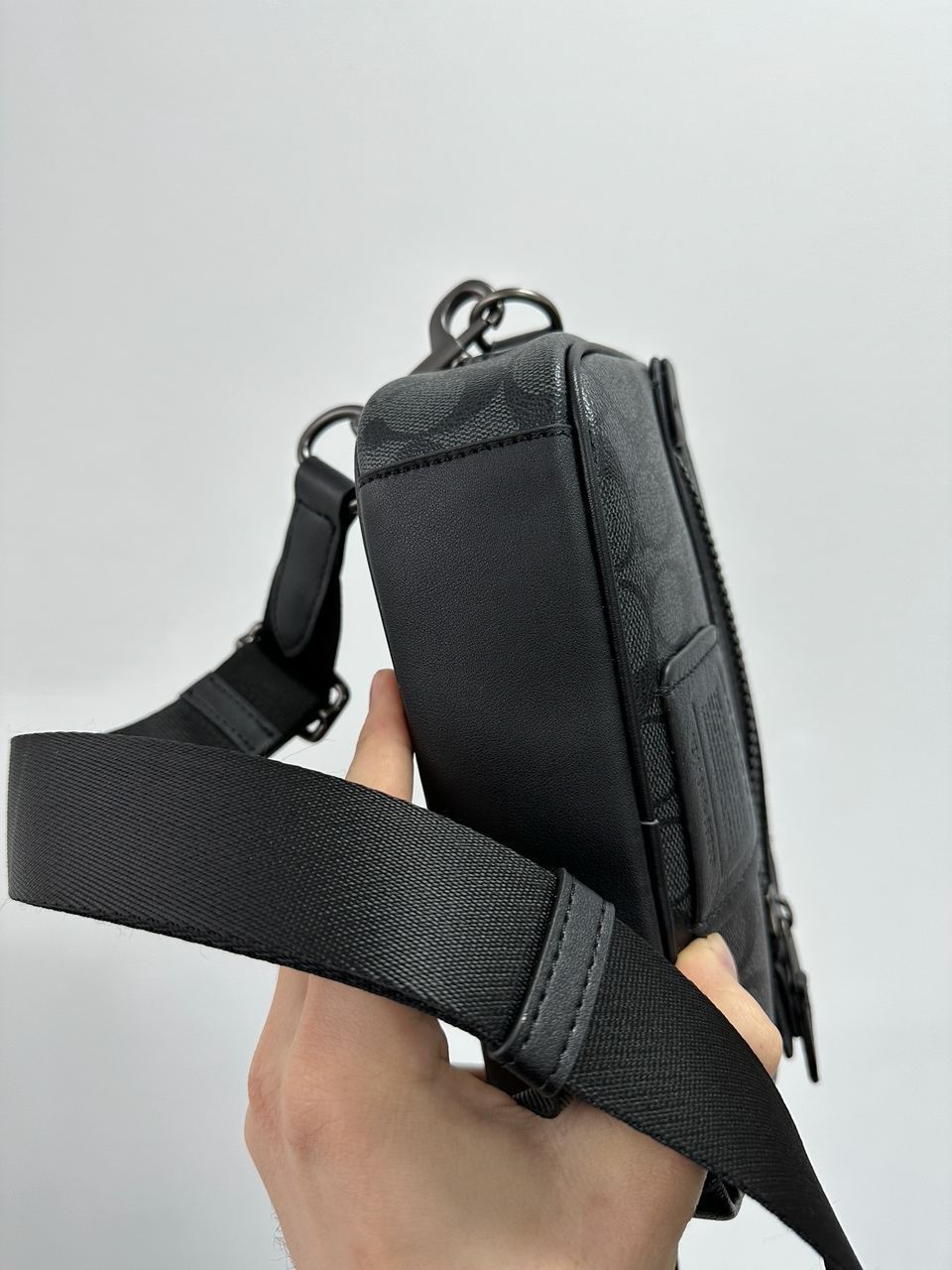 Coach Academy Crossbody Signature Canvas Blue - 12