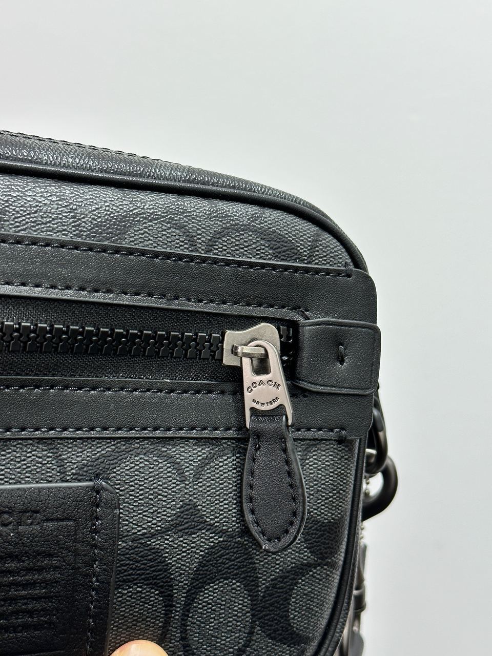 Coach Academy Crossbody Signature Canvas Blue - 7