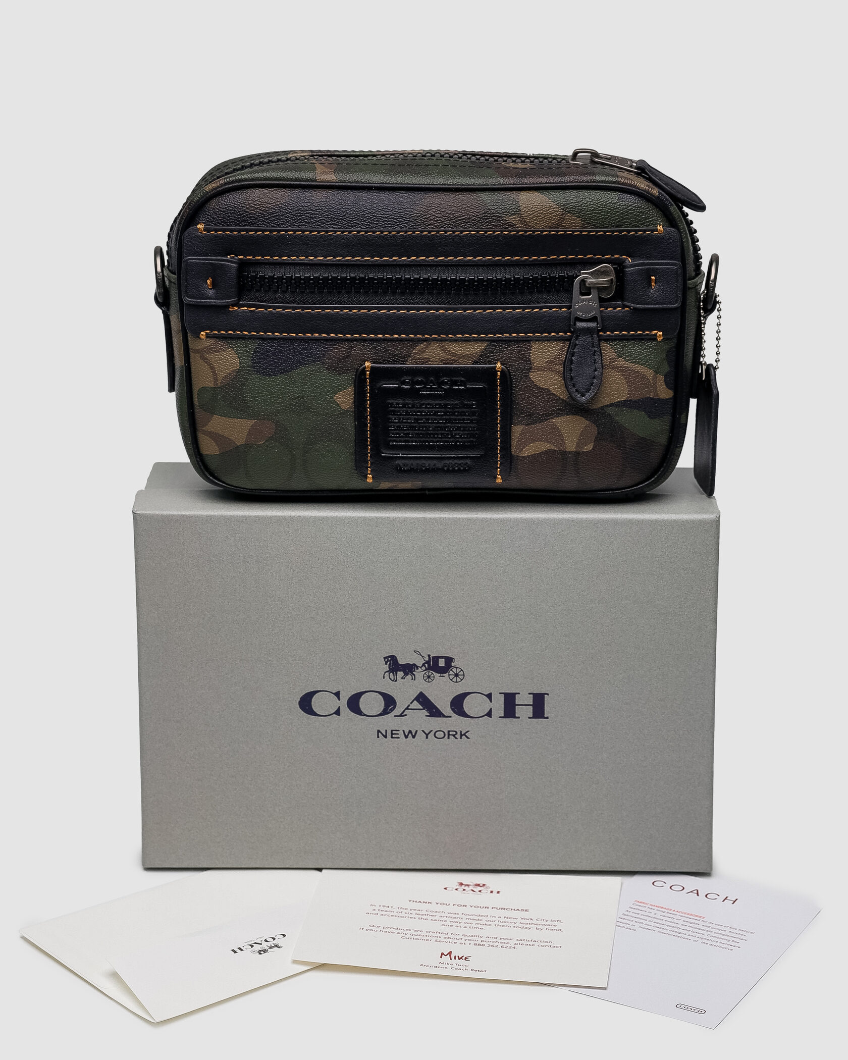 Coach Academy Crossbody Signature Canvas Camo - 2
