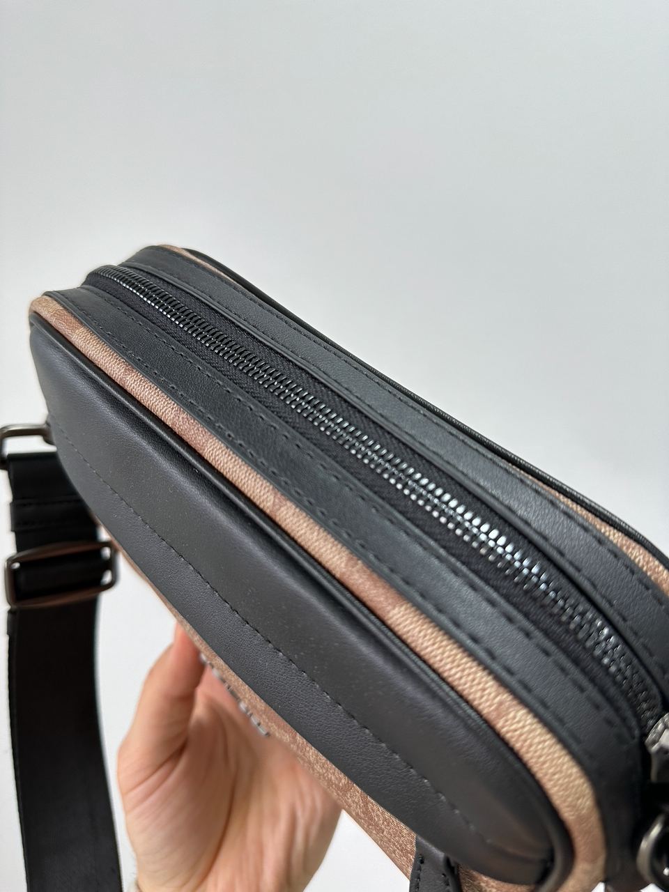 Coach Academy Crossbody Signature Canvas Khaki - 13