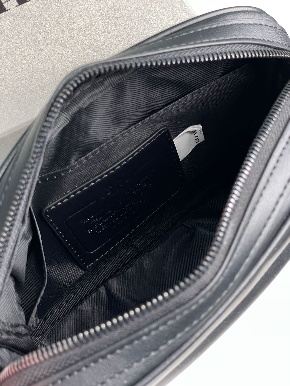 Coach Academy Crossbody Signature Canvas Total Black - 9