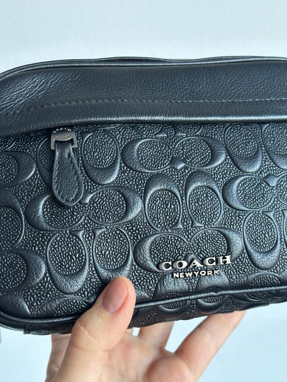 Coach Academy Crossbody Signature Leather Black - 10