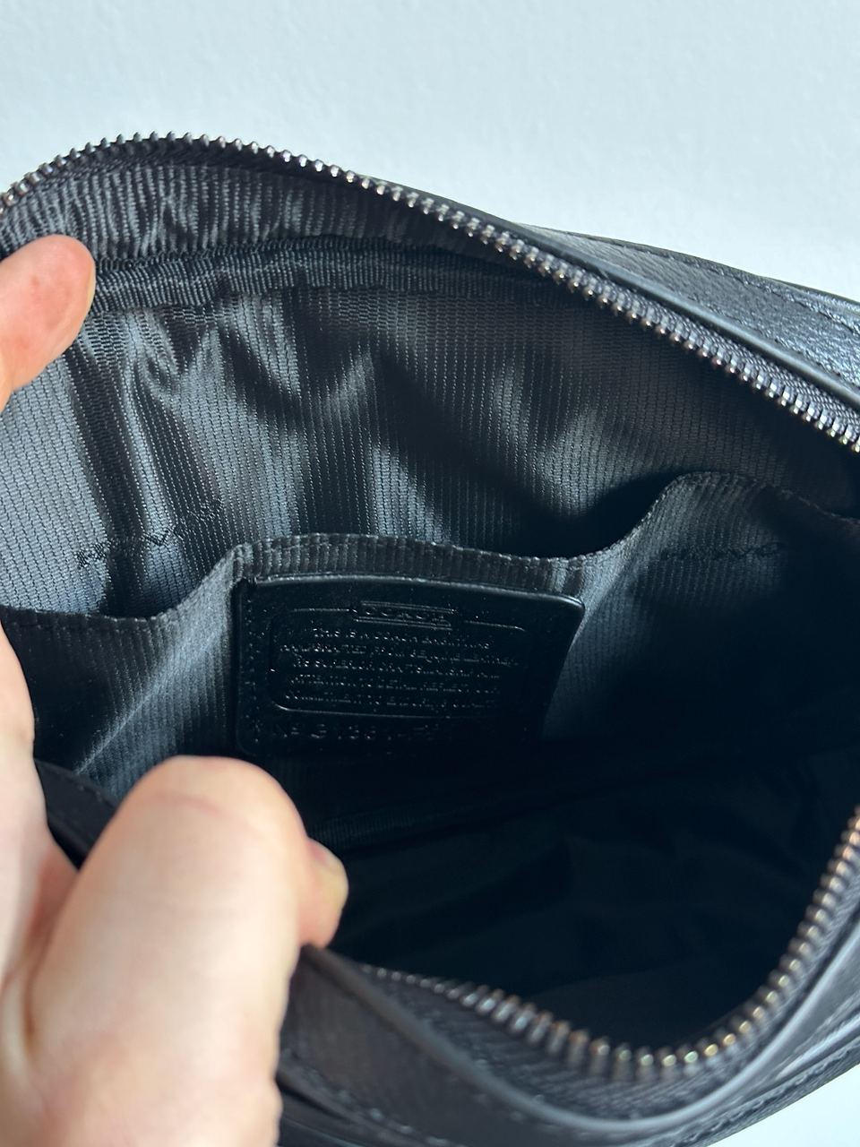 Coach Academy Crossbody Signature Leather Black - 17