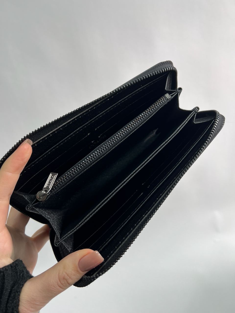 Coach Accordion Wallet In Signature Beige - 13