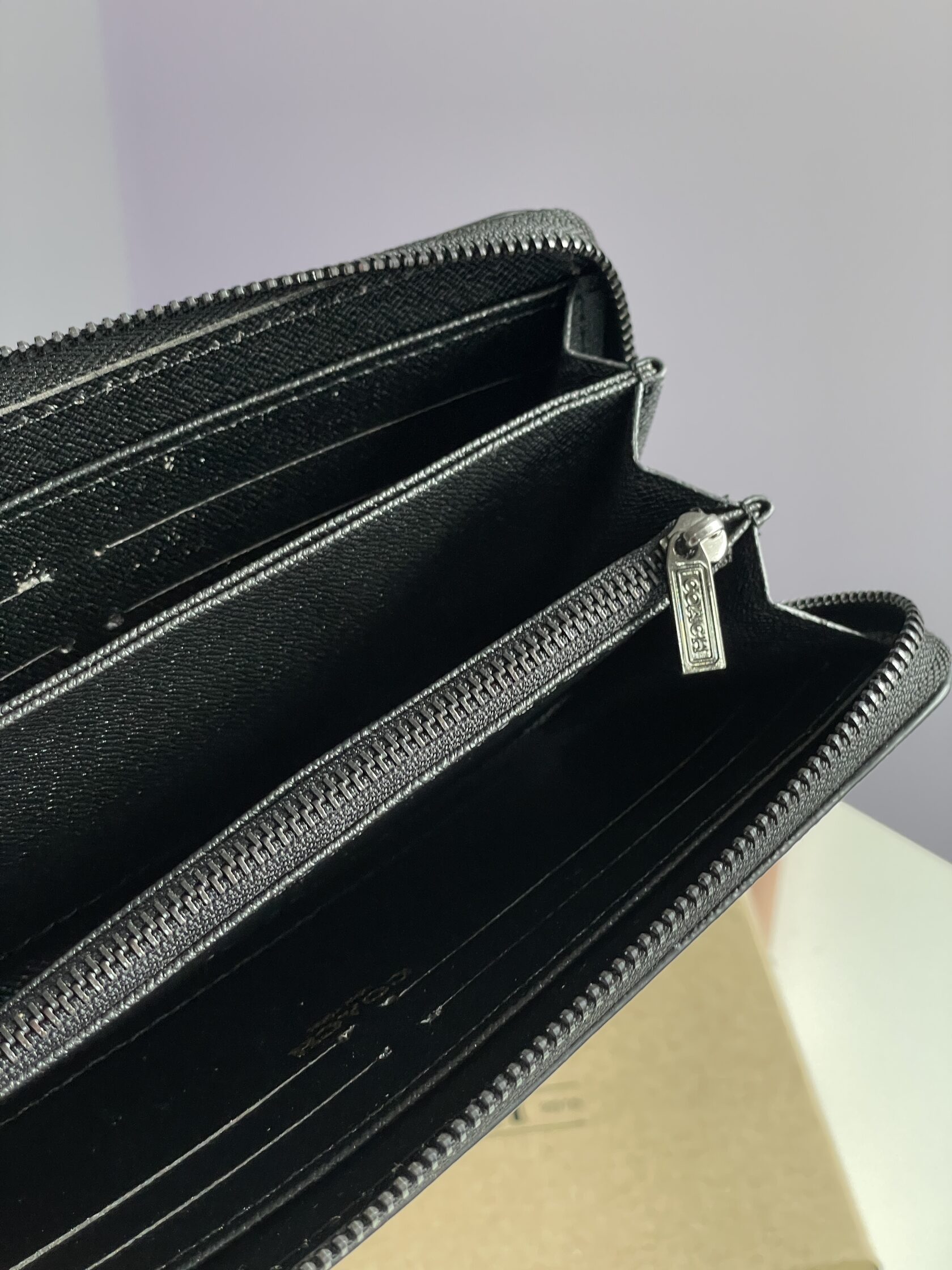 Coach Accordion Wallet In Signature Canvas Brown - 8