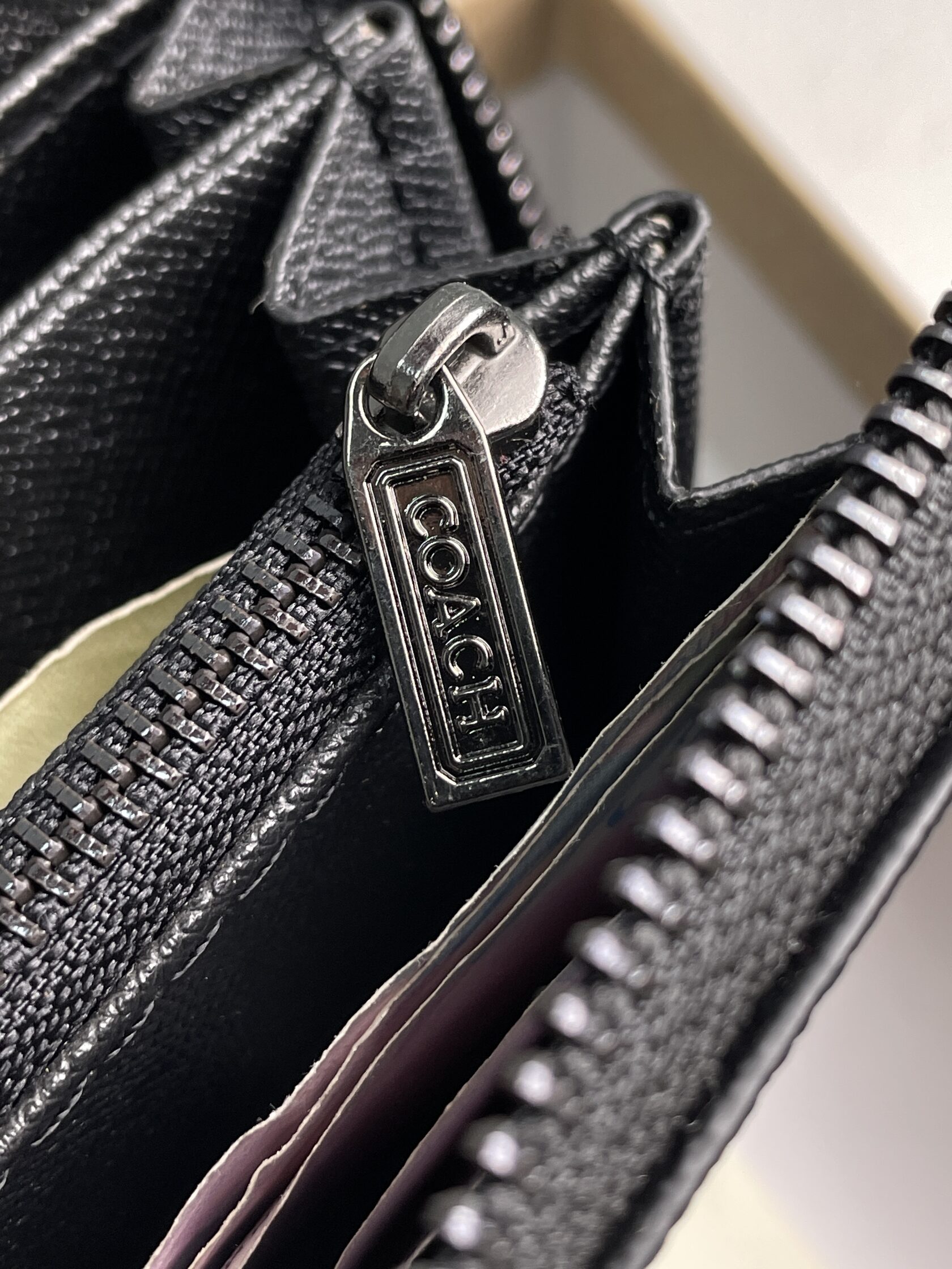 Coach Accordion Wallet In Signature Canvas Brown - 9