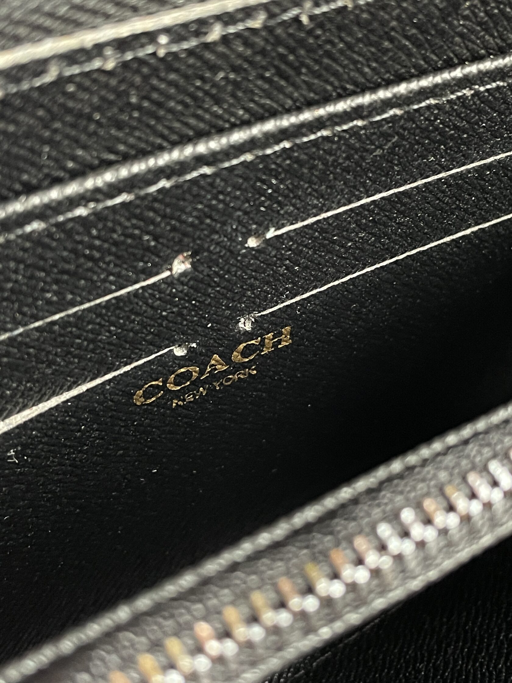 Coach Accordion Wallet In Signature Canvas Grey - 10