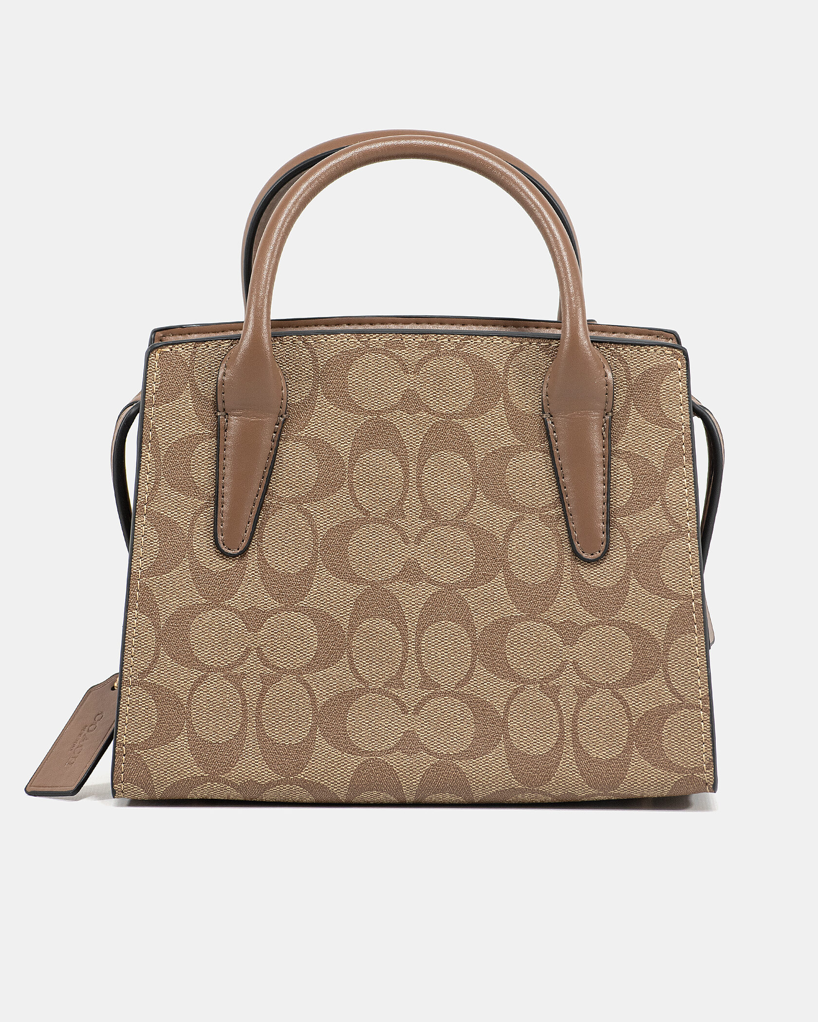Coach Andrea Carryall In Signature Canvas Beige - 7