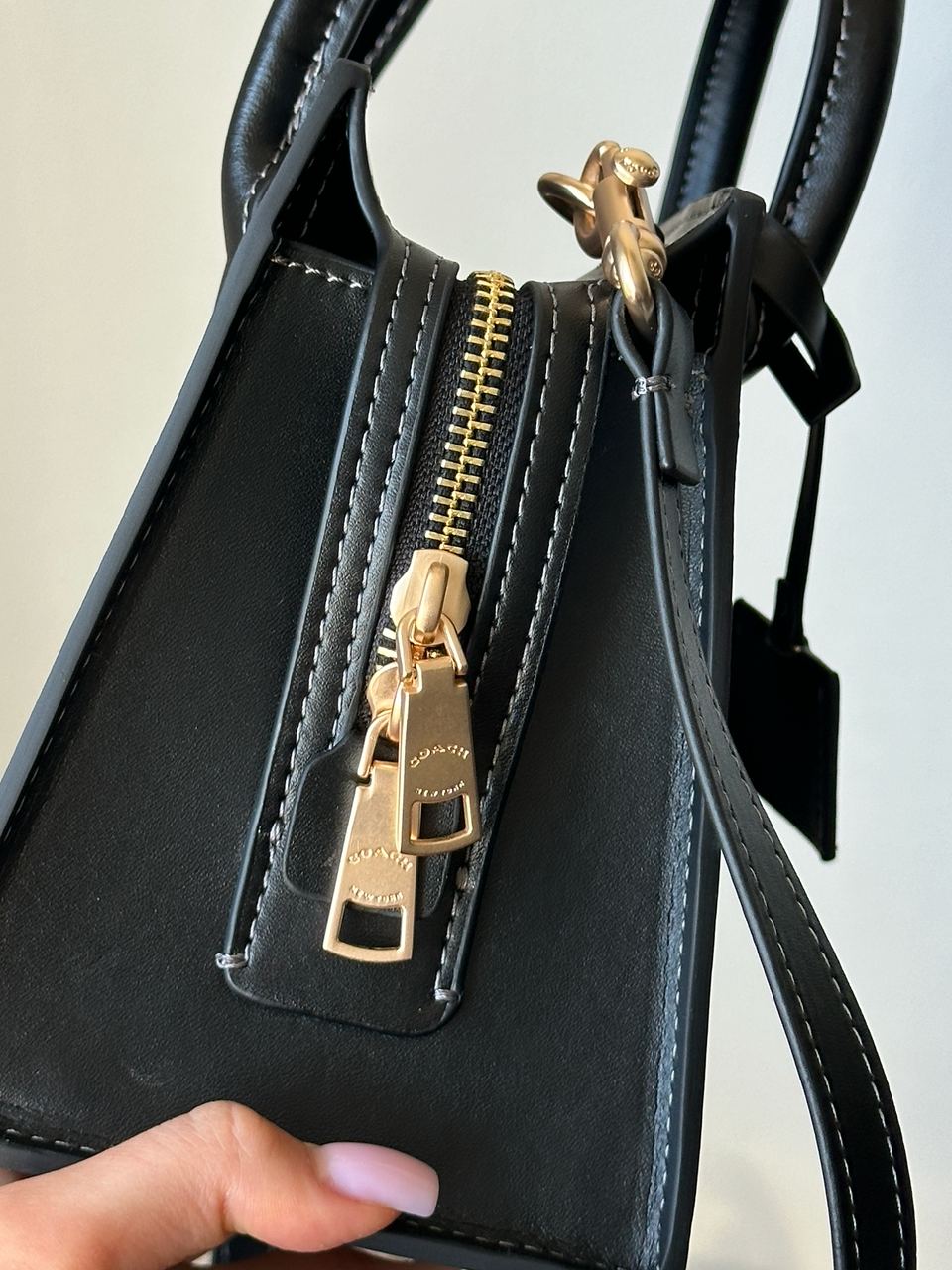 Coach Andrea Carryall In Signature Canvas Brown Black - 10