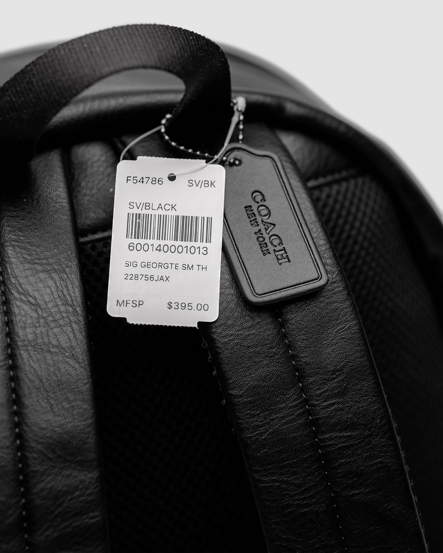Coach Backpack Black Smooth Skin - 4
