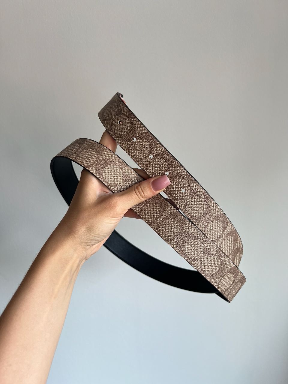 Coach Belt Kit Beige Canvas/Gold Fittings - 11