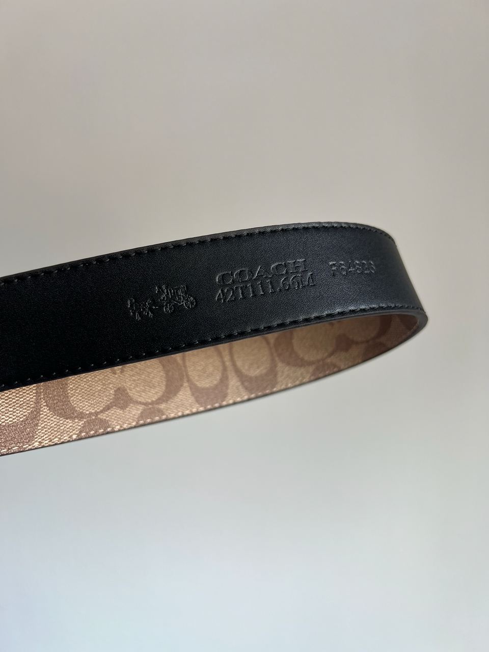 Coach Belt Kit Beige Canvas/Gold Fittings - 15