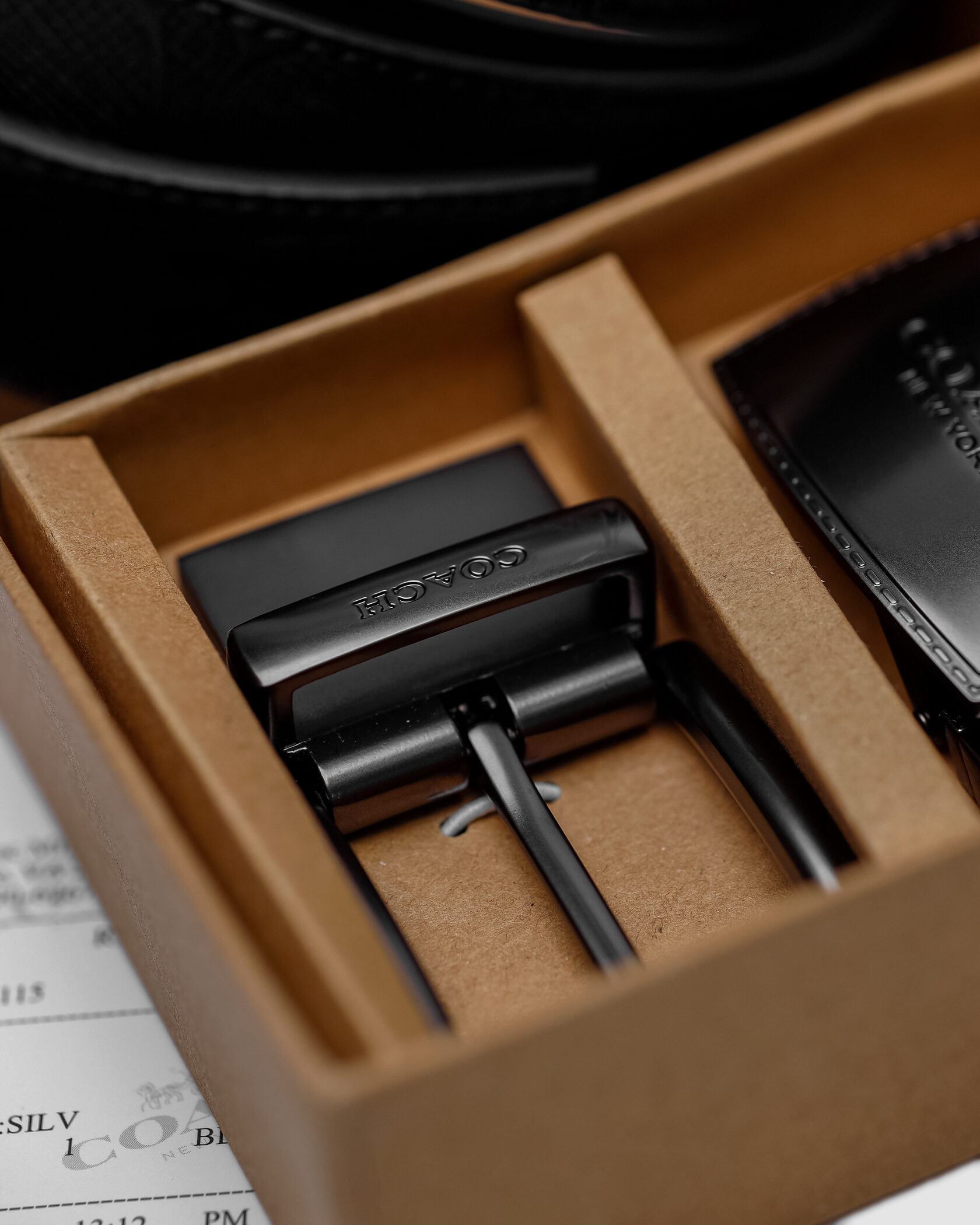 Coach Belt Kit Black Leather/Black Fittings - 4