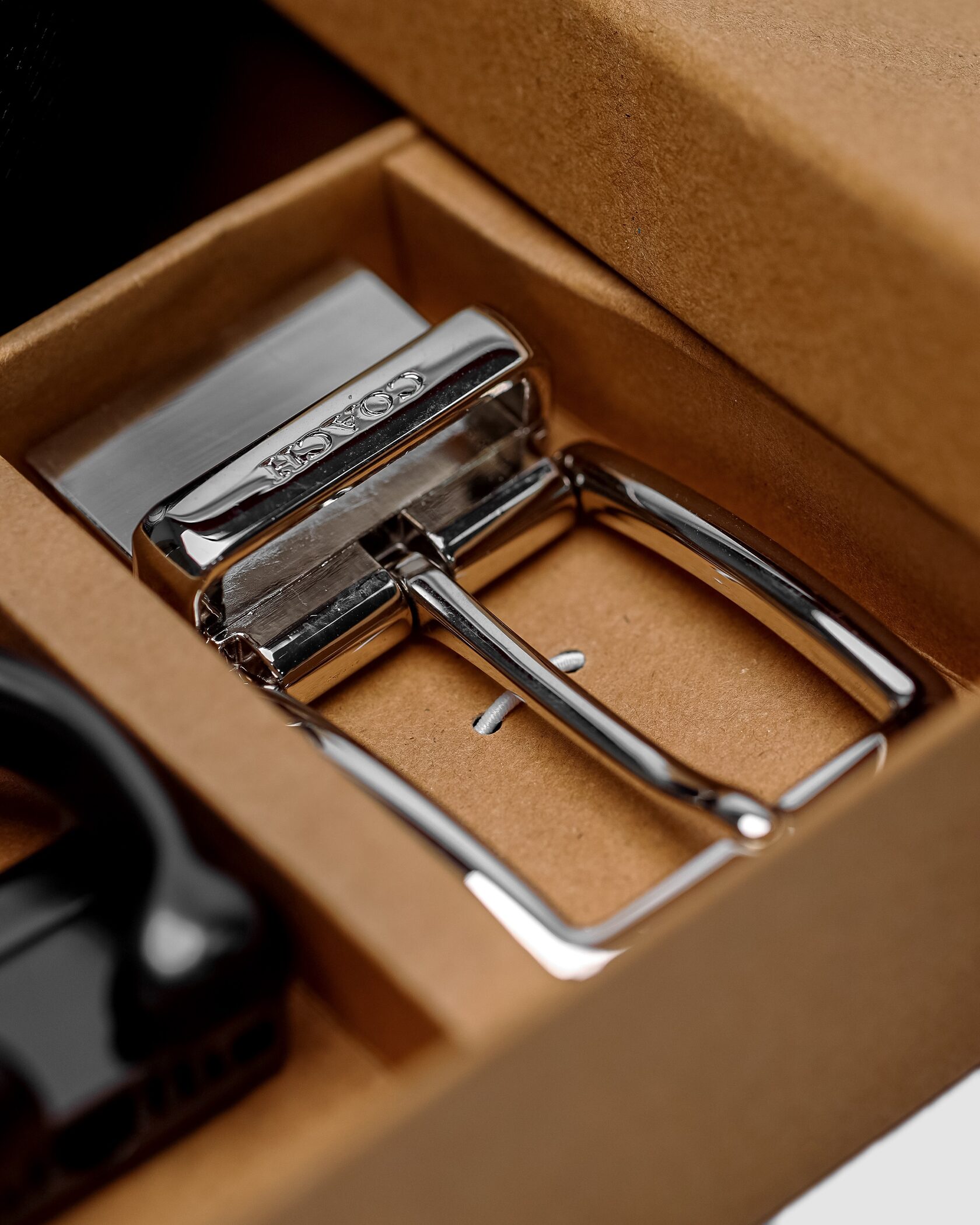 Coach Belt Kit Black Leather/Silver Fittings - 4