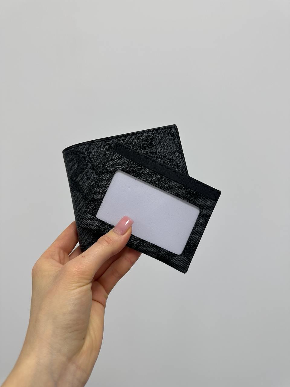 Coach Boxed 3 In 1 Wallet Gift Set In Signature Canvas Black Logo - 6