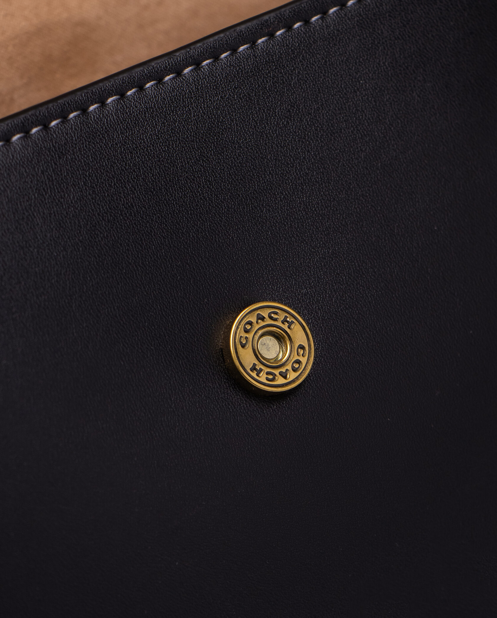 Coach Brook Flap Chain Bag Black\Gold - 13