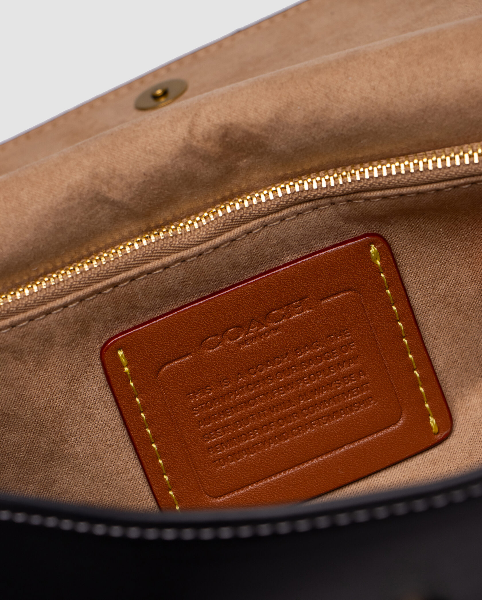 Coach Brook Flap Chain Bag Black\Gold - 15