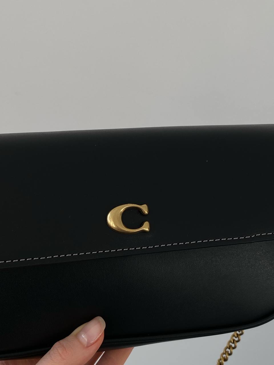 Coach Brook Flap Chain Bag Black\Gold - 5