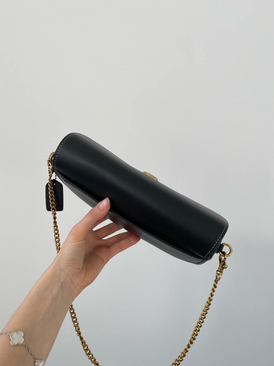 Coach Brook Flap Chain Bag Black\Gold - 9