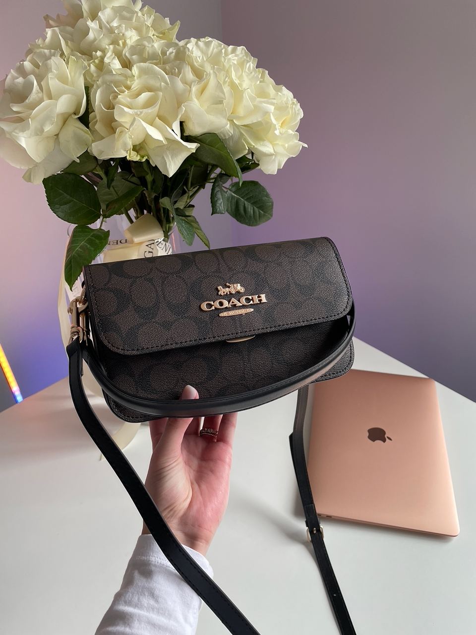 Coach Brynn Flap Crossbody In Signature Canvas Brown - 4