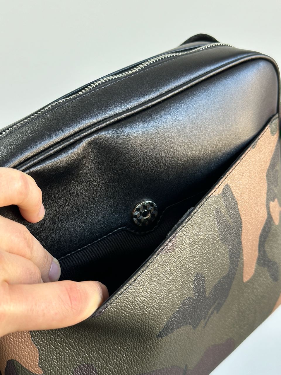 Coach Charles Camera Crossbody Messenger Bag Camo - 8