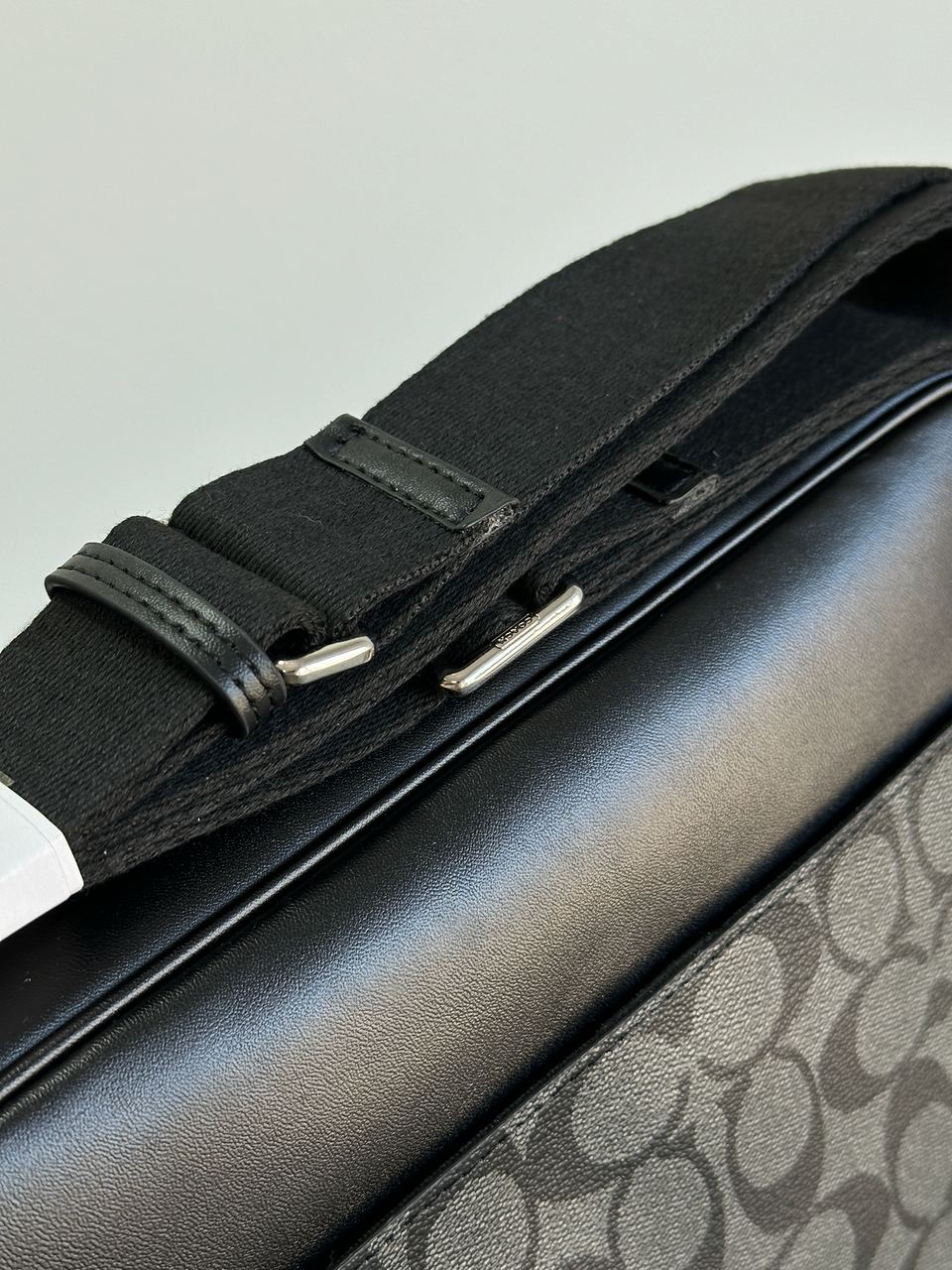 Coach Charles Camera Crossbody Messenger Bag Signature Black - 7