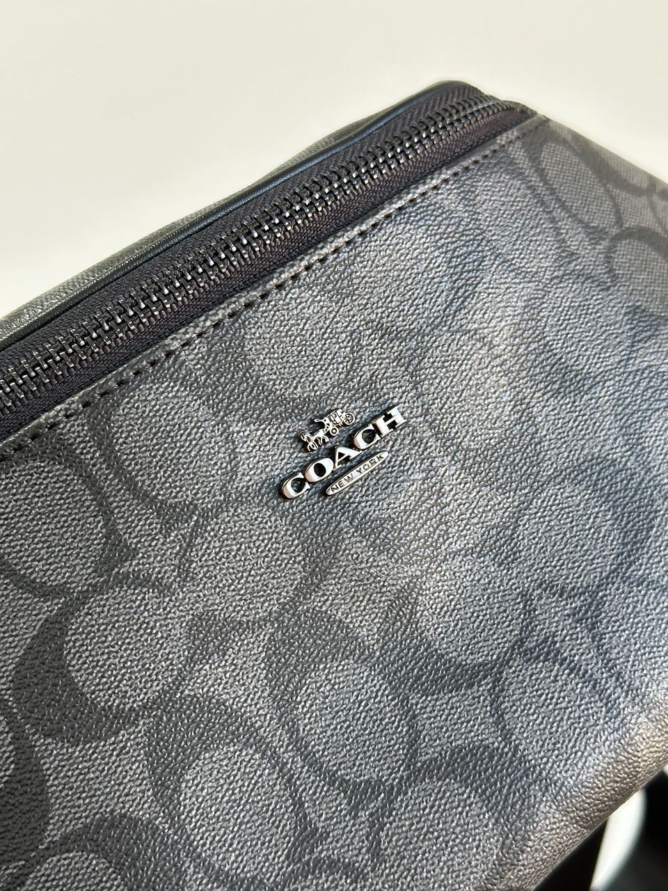 Coach Charter Belt Bag Signature Belt Bag Charcoal Blue - 5