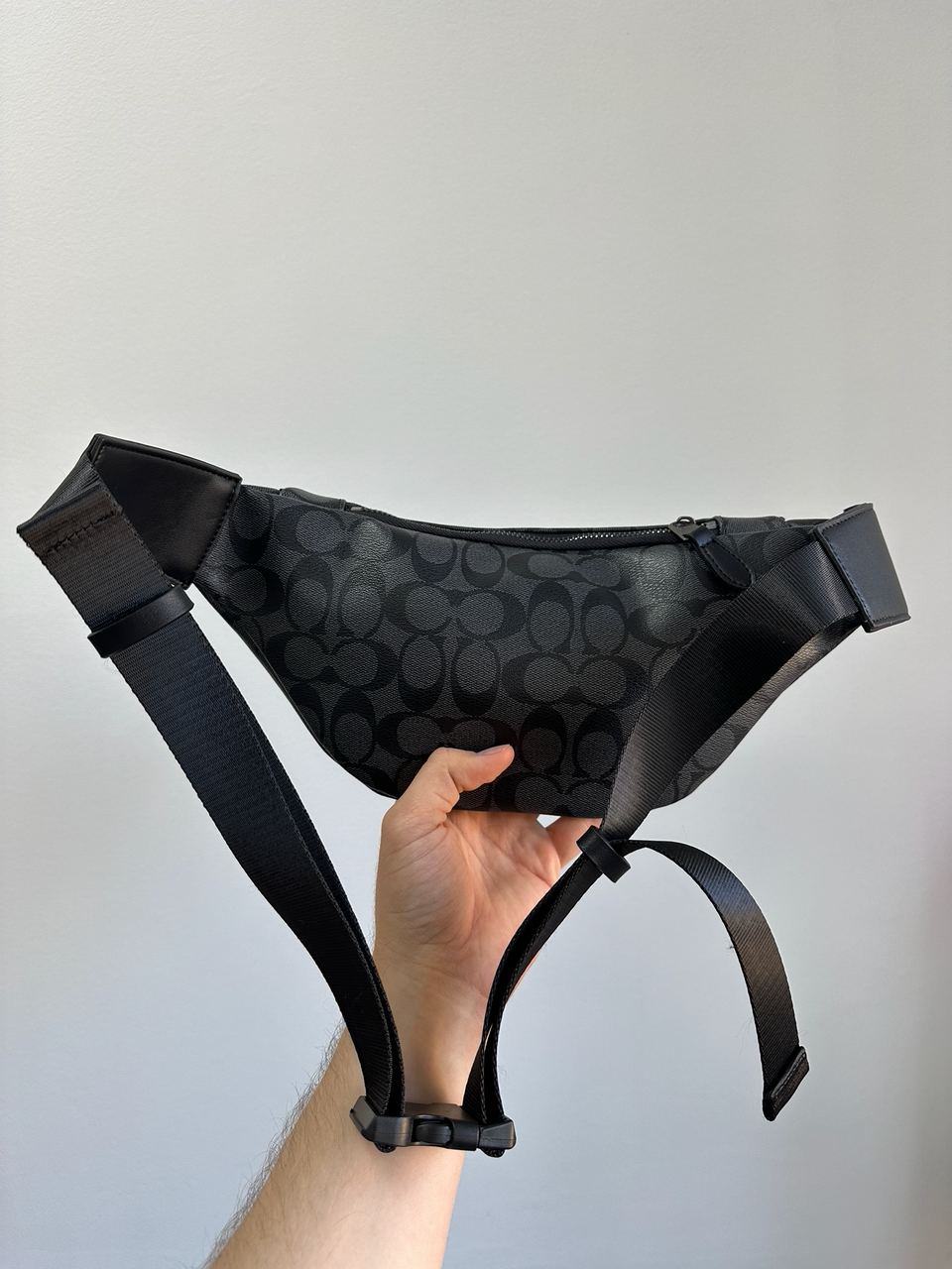 Coach Charter Belt Bag Signature Belt Bag Charcoal Blue - 7