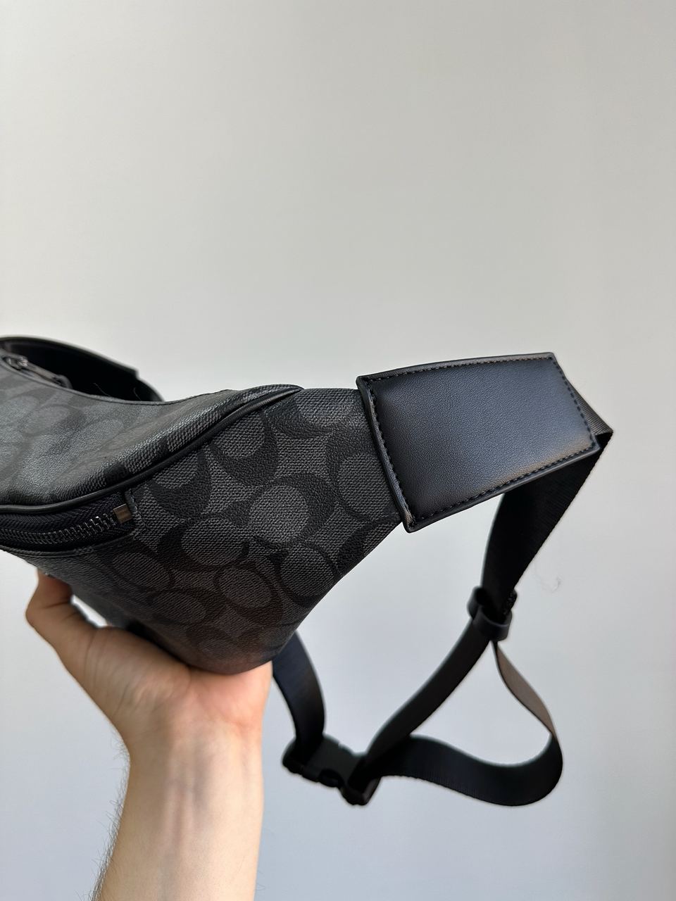 Coach Charter Belt Bag Signature Belt Bag Charcoal Blue - 8