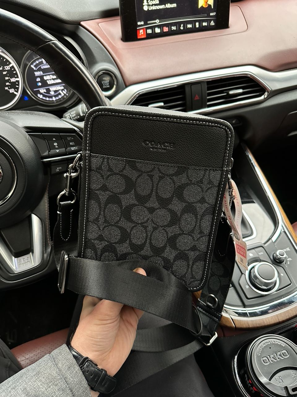 Coach Charter Crossbody 24 In Signature Canvas Grey - 9