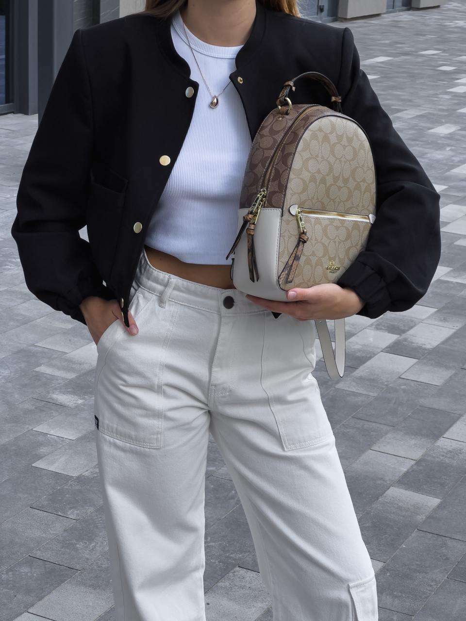 Coach Court Backpack in Signature Canvas - 12