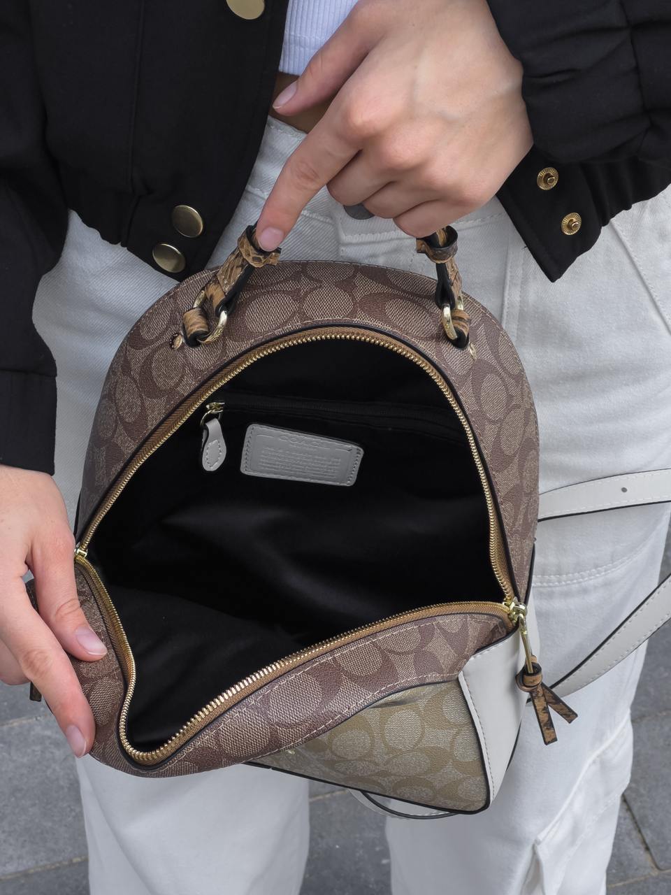 Coach Court Backpack in Signature Canvas - 19