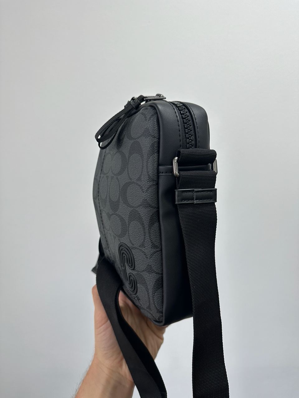 Coach Crossbody in Signature Canvas Grey - 7