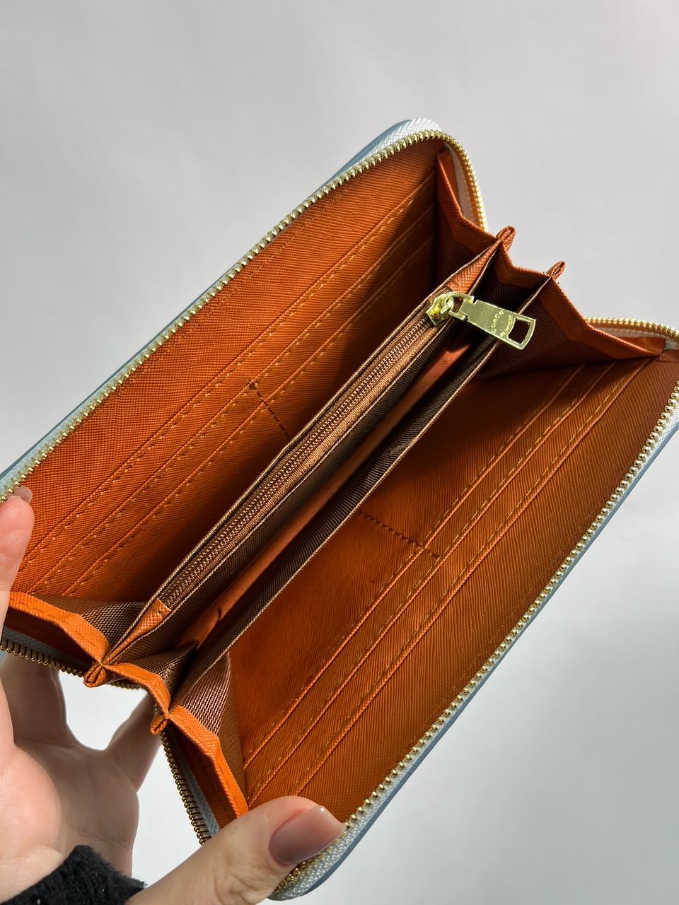 Coach Dempsey Large Wallet In Signature Jacquard Blue - 15